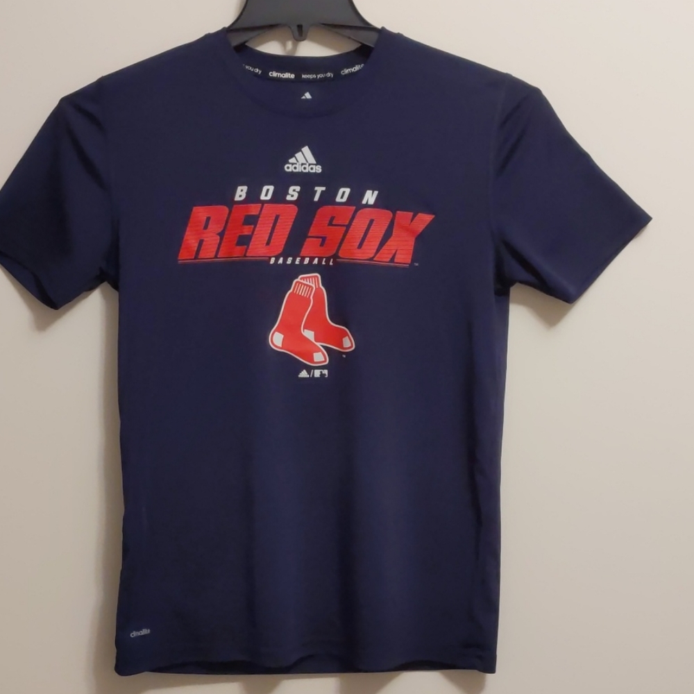 Youth L (14-16) Adidas Climalite Red Sox T-Shirt